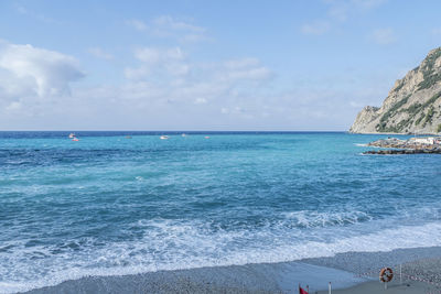 The beautiful sea of monterosso in the cinque terre