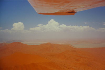 Scenic view of desert against sky