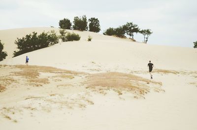 Tourists on landscape