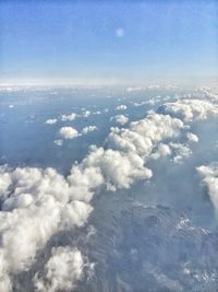 Aerial view of cloudy sky