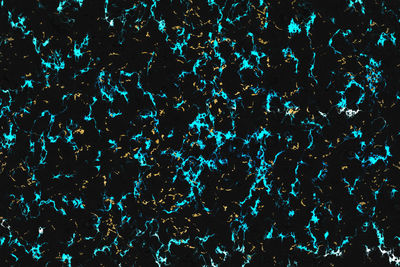 Full frame shot of blue water on wall