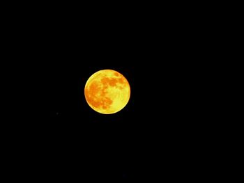 Low angle view of moon in sky