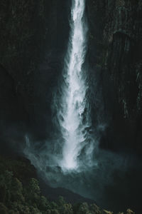 Scenic view of waterfall