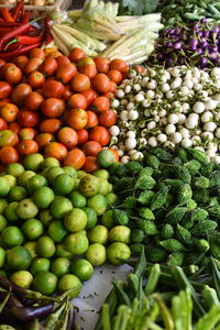 Fruits for sale at market stall