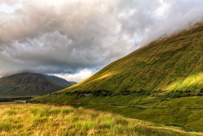 Scenic view of landscape against sky