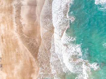 Aerial view of coastline