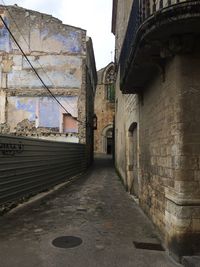 Alley amidst buildings in city