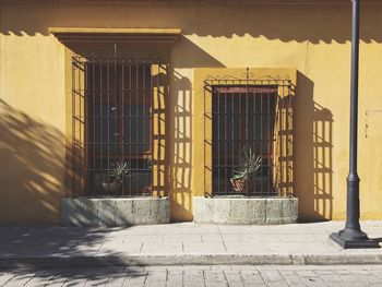 Entrance of building