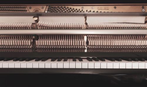 Close-up of piano