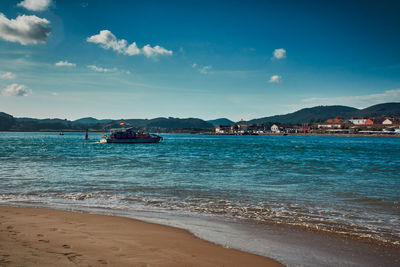 Laredo beach in summer