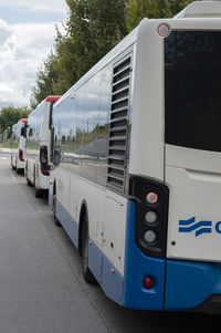 Vehicles on road in city