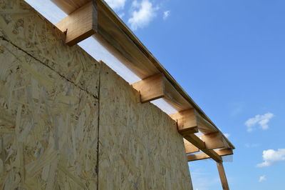 Low angle view of building against sky