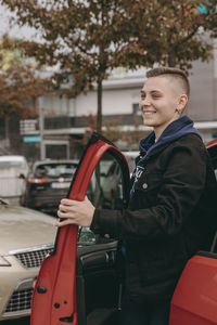 Portrait of a smiling young man