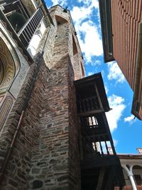 Low angle view of building against sky