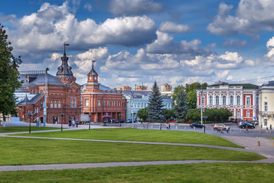 View of cathedral square from catheral in vladimir, russia