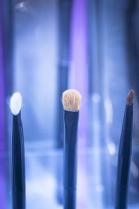 Close-up of make-up brushes