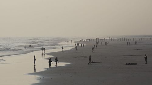 Group of people on beach