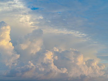 Low angle view of clouds in sky