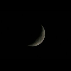 Low angle view of moon at night