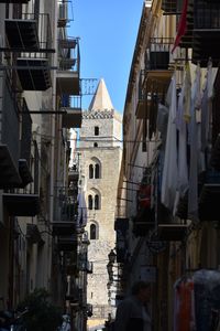 Low angle view of buildings in city