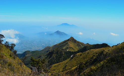 Panoramic view of landscape against sky