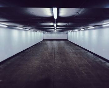 Empty subway tunnel