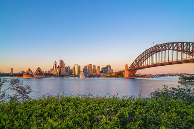 View of city at waterfront