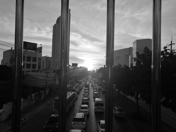 City street against sky