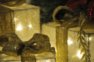 Close-up of animal sculpture