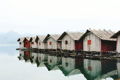 Reflection of sky in lake