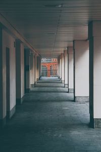 Columns architecture in the street