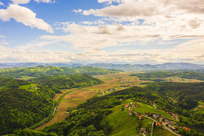 Scenic view of landscape against sky