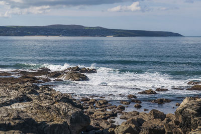 Scenic view of sea against sky