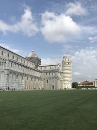 View of historical building against cloudy sky