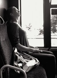 Interior of bus