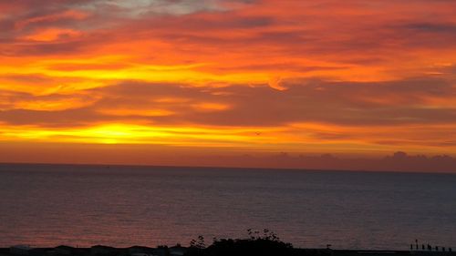 Dramatic sky over sea