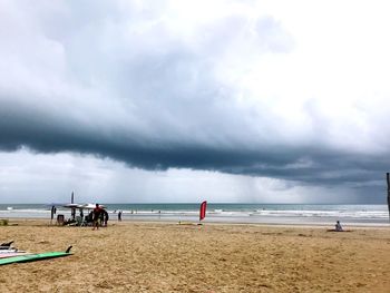 Group of people on beach