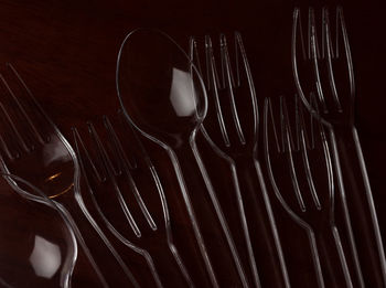 Close-up of wineglass on table