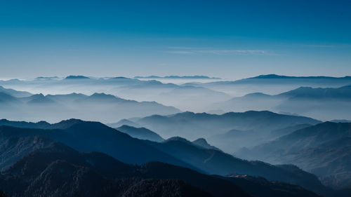 Early morning in uttarakhand, india