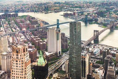 High angle view of cityscape