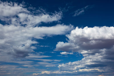 Low angle view of clouds in sky