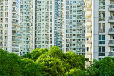 Full frame shot of modern buildings