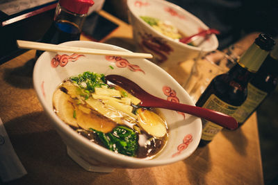 Close-up of food in bowl