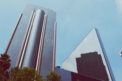 Low angle view of skyscrapers