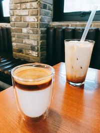 Close-up of coffee on table