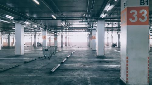 View of empty parking lot