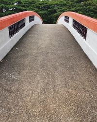 High angle view of staircase