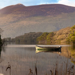 Scenic view of lake against mountains