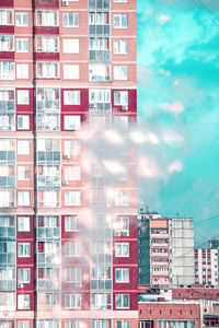 Buildings against sky in city