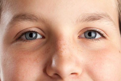 Close-up portrait of teenage boy